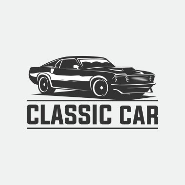 Resim klasik araba logosu şablonu tasarım garajı 6