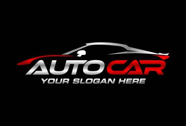 Araba logosu, oto yıkama logosu, otomotiv logosu.