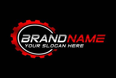 Otomatik hız servisi logo tasarım şablonu