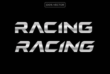 Krom desenli yarış yazı tipi. Spor, otomotiv, araba moto hız yarışı ve diğerleri için moda harfler dizayn edildi