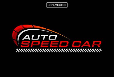 hız performansı, RPM, ivme, logo tasarımı vektör stok illüstrasyonu