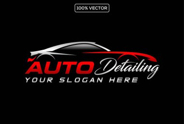 Otomobil yıkama vektör logosu logo tasarım şablonu