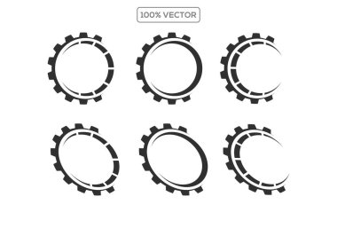 Vites paketi logo şablonu tasarım vektör şablonu stoku