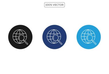 Analiz Hattı Simgeleri. Analiz, bilgi, analitik, denge, çizelge ve rapor içeriyor. simge vektör illüstrasyonu