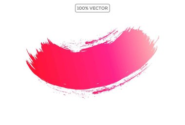 Renkli fırça darbeleri şeffaf arkaplanda izole edilmiş. El çizimi kalın fırça darbeleri, el çizimi kalın grunge çizgileri.