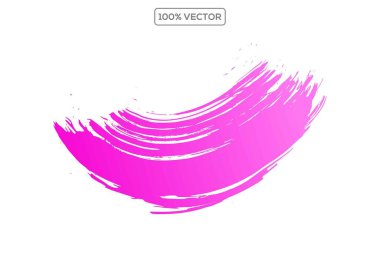 Renkli fırça darbeleri şeffaf arkaplanda izole edilmiş. El çizimi kalın fırça darbeleri, el çizimi kalın grunge çizgileri elementi