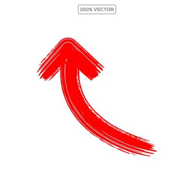 Şeffaf arkaplanda kırmızı el işaretli oklara rastladım. vektör çizim vektörü ögesi