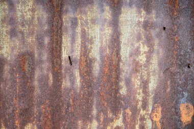 Eski Paslı Galvanize Demir Kaplama Doku Arkaplanı