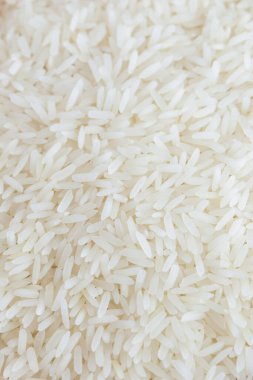 Organik Tayland yasemin pirinç tanelerini kapat