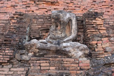 Tayland 'daki Sukhothai Tarihi Parkı' ndaki Antik Harabeler