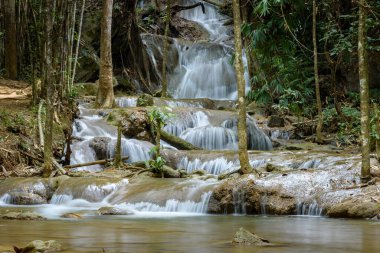 Pha Tad Şelalesi Srinakarin Baraj Ulusal Parkı, Kanchanaburi, Tayland