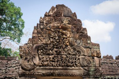 Angkor 'daki Preah Khan Tapınağı, Siem Reap, Kamboçya, 12. yüzyılda Kral 7. Jayavarman tarafından babasının anısına inşa edildi..