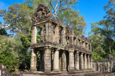 Angkor 'daki Preah Khan Tapınağı, Siem Reap, Kamboçya, 12. yüzyılda Kral 7. Jayavarman tarafından babasının anısına inşa edildi..