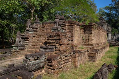 Angkor 'daki Preah Khan Tapınağı, Siem Reap, Kamboçya, 12. yüzyılda Kral 7. Jayavarman tarafından babasının anısına inşa edildi..