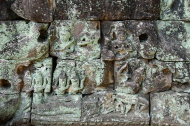 Angkor 'daki Preah Khan Tapınağı, Siem Reap, Kamboçya, 12. yüzyılda Kral 7. Jayavarman tarafından babasının anısına inşa edildi..