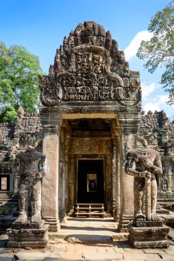 Angkor 'daki Preah Khan Tapınağı, Siem Reap, Kamboçya, 12. yüzyılda Kral 7. Jayavarman tarafından babasının anısına inşa edildi..