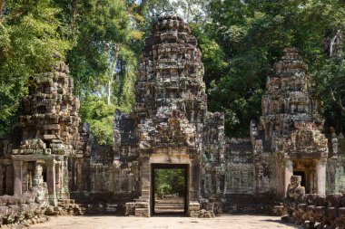 Angkor 'daki Preah Khan Tapınağı, Siem Reap, Kamboçya, 12. yüzyılda Kral 7. Jayavarman tarafından babasının anısına inşa edildi..