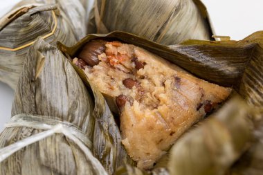 Close-Up of Zongzi Rice Dumpling Chinese Dragon Boat Festival Food