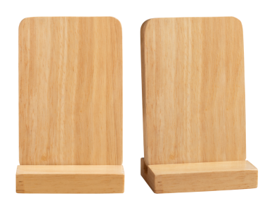 Şeffaf arkaplanda duran yüksek çözünürlüklü tahta tabela