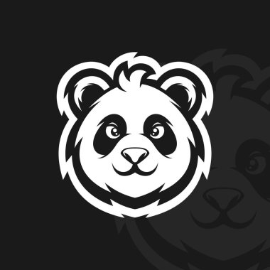 Panda surat, illüstrasyon maskot tasarımı esport