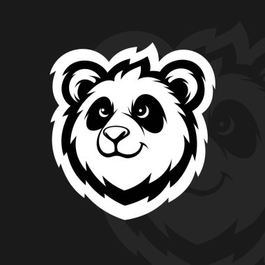Panda suratlı maskot logosu tasarımı