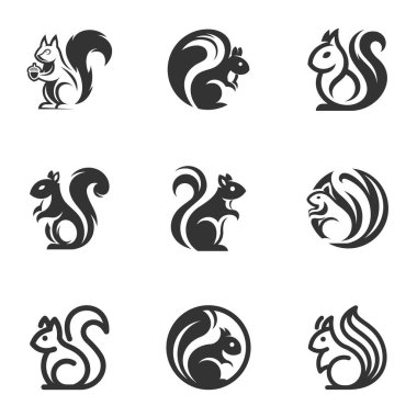 Özel Sincap Logo Tasarım Çözümleri Koleksiyonu