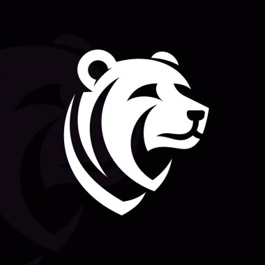 İzole edilmiş arka plan V16 üzerindeki ayı logosu