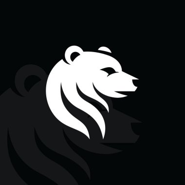 İzole edilmiş arka plan v24 üzerindeki ayı logosu