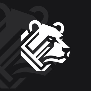 İzole edilmiş arka plan v38 üzerindeki ayı logosu