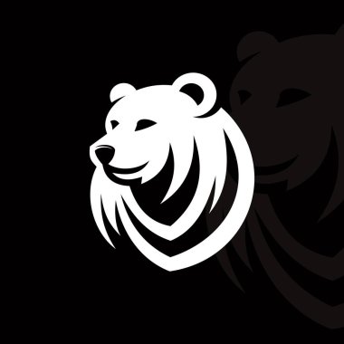 İzole edilmiş arka plan v99 'da ayı logosu