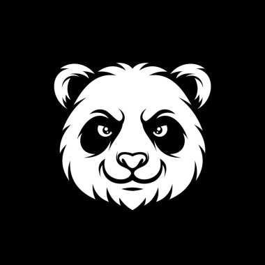 Kızgın panda maskotu logo vektör çizimi