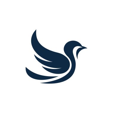 Girişimler için Dinamik Kuş Logosu