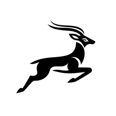 Gösterişli ve zarif siyah-beyaz bir siyah-geyik logosu. Bu yüksek kaliteli vektör logosu ayrıntılı boynuzları olan zarif bir siyah geyik siluetini gösteriyor. Markalar için mükemmel ancak cesur bir kimlik arayışı içinde..