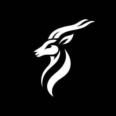 Gösterişli ve zarif siyah-beyaz bir siyah-geyik logosu. Bu yüksek kaliteli vektör logosu ayrıntılı boynuzları olan zarif bir siyah geyik siluetini gösteriyor. Markalar için mükemmel ancak cesur bir kimlik arayışı içinde..