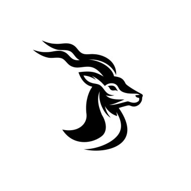 Gösterişli ve zarif siyah-beyaz bir siyah-geyik logosu. Bu yüksek kaliteli vektör logosu ayrıntılı boynuzları olan zarif bir siyah geyik siluetini gösteriyor. Markalar için mükemmel ancak cesur bir kimlik arayışı içinde..