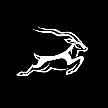 Gösterişli ve zarif siyah-beyaz bir siyah-geyik logosu. Bu yüksek kaliteli vektör logosu ayrıntılı boynuzları olan zarif bir siyah geyik siluetini gösteriyor. Markalar için mükemmel ancak cesur bir kimlik arayışı içinde..