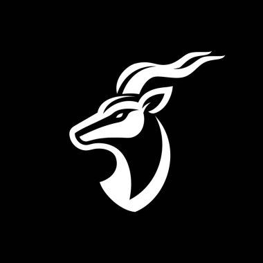 Gösterişli ve zarif siyah-beyaz bir siyah-geyik logosu. Bu yüksek kaliteli vektör logosu ayrıntılı boynuzları olan zarif bir siyah geyik siluetini gösteriyor. Markalar için mükemmel ancak cesur bir kimlik arayışı içinde..