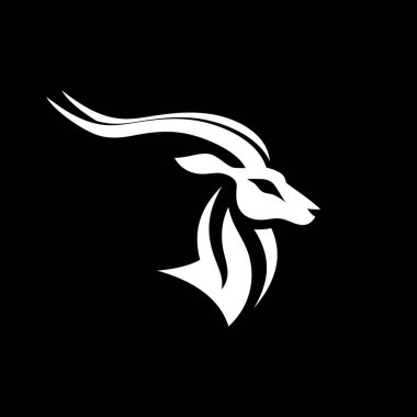 Gösterişli ve zarif siyah-beyaz bir siyah-geyik logosu. Bu yüksek kaliteli vektör logosu ayrıntılı boynuzları olan zarif bir siyah geyik siluetini gösteriyor. Markalar için mükemmel ancak cesur bir kimlik arayışı içinde..