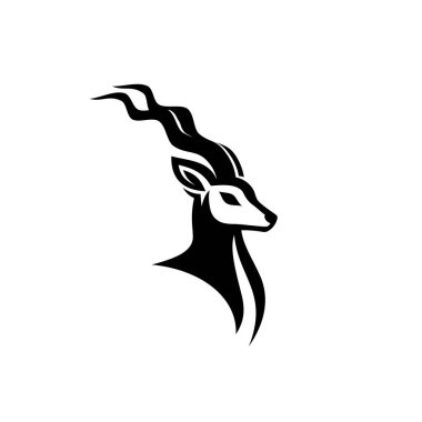 Gösterişli ve zarif siyah-beyaz bir siyah-geyik logosu. Bu yüksek kaliteli vektör logosu ayrıntılı boynuzları olan zarif bir siyah geyik siluetini gösteriyor. Markalar için mükemmel ancak cesur bir kimlik arayışı içinde..