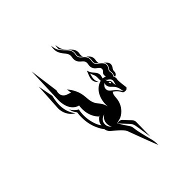 Gösterişli ve zarif siyah-beyaz bir siyah-geyik logosu. Bu yüksek kaliteli vektör logosu ayrıntılı boynuzları olan zarif bir siyah geyik siluetini gösteriyor. Markalar için mükemmel ancak cesur bir kimlik arayışı içinde..