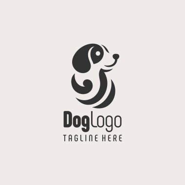 Eşsiz Köpek Şekli Logo Tasarımı