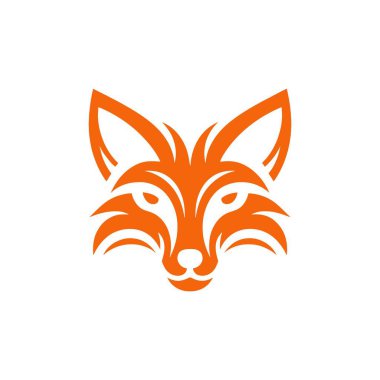 fox logo şablon vektör tasarımı çizimi
