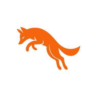 logo şablonu vektör çizim tilki