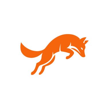 logo şablonu vektör çizim tilki