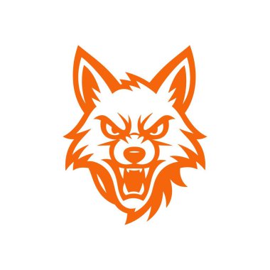 fox head logo vector illustration.
