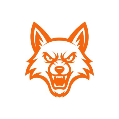 köpek başı logo vektör tasarım şablonu