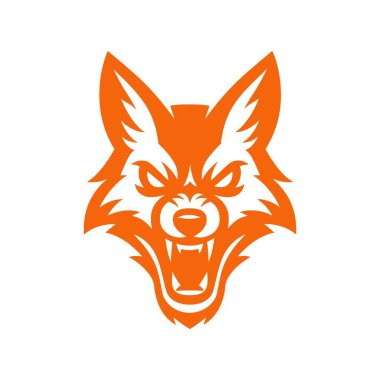 Wolf Logo vektör Şablonu