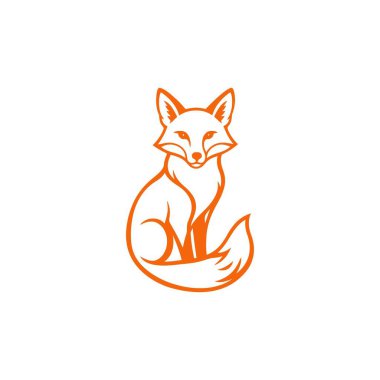 fox logo simgesi vektör şablonu
