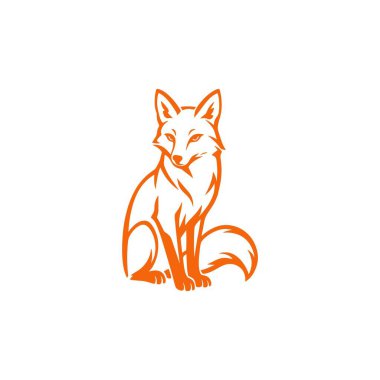 Fox logo vektör illüstrasyon simgesi
