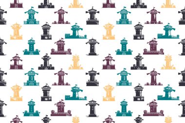 Hapishane kulesi pürüzsüz desen tasarımı